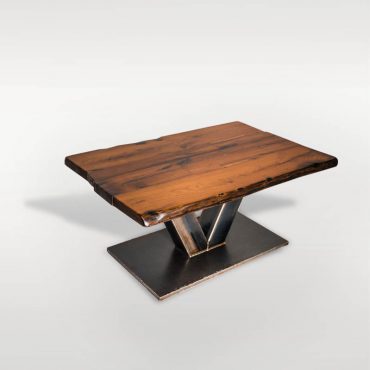 Beistell - & Couchtisch aus Holz / Stahl - Barrique Möbel Beistell - & Couchtisch aus Holz / Stahl - Barrique Möbel