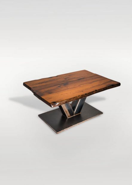 Beistell - & Couchtisch aus Holz / Stahl - Barrique Möbel